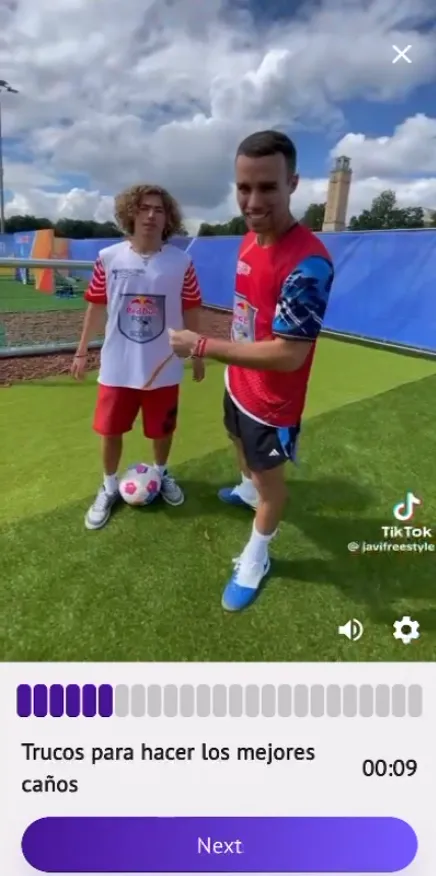 Course video player